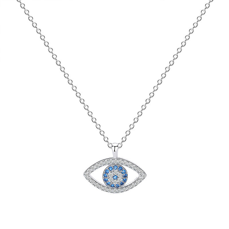 Heart Shaped Four Leaf Clover Pendant Necklace