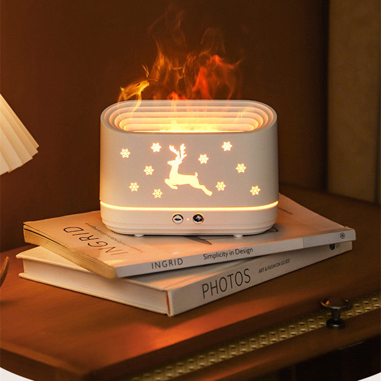 Atmosphere Lamp Christmas Flame Humidifier