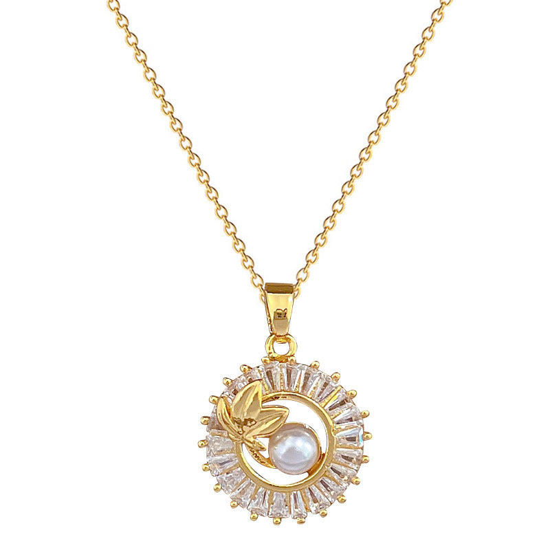 Square Full Diamond Personalized Necklace