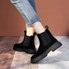Women's Fashion Casual Frosted Martin Boots
