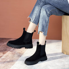 Women's Fashion Casual Frosted Martin Boots