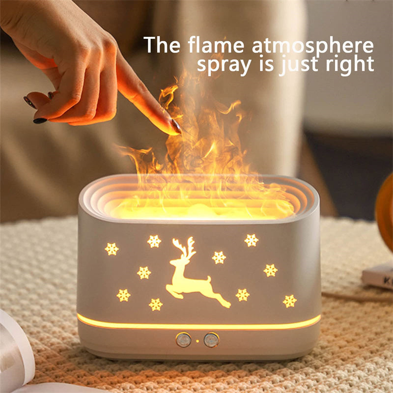Atmosphere Lamp Christmas Flame Humidifier