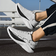 Men's Thick Bottom Running Tide Shoes Breathable Mesh Surface Sneaker