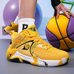 Men's Non-slip Wear-resistant Basketball Shoes Lightweight Shock Absorption Rebound