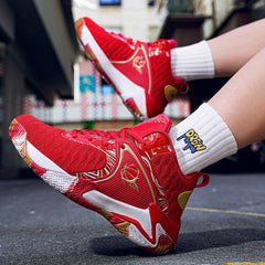 Men's Non-slip Wear-resistant Basketball Shoes Lightweight Shock Absorption Rebound