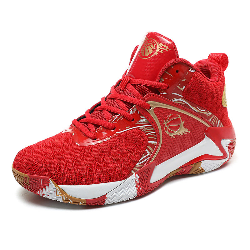 Men's Non-slip Wear-resistant Basketball Shoes Lightweight Shock Absorption Rebound