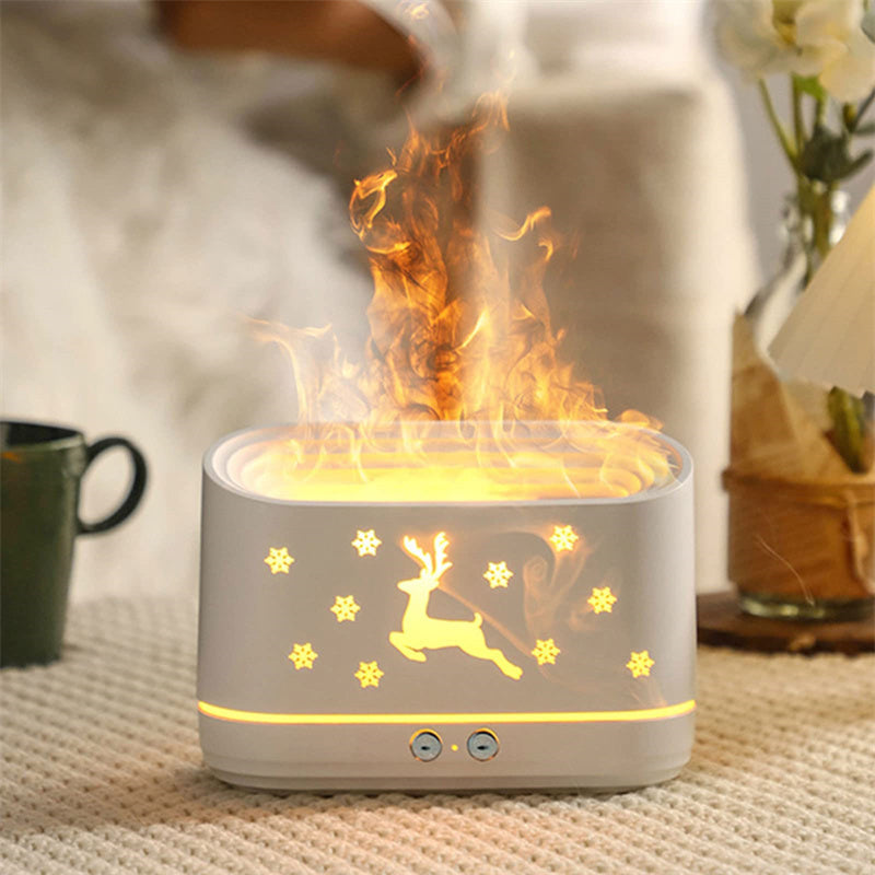 Atmosphere Lamp Christmas Flame Humidifier