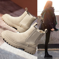 Women's Fashion Casual Frosted Martin Boots