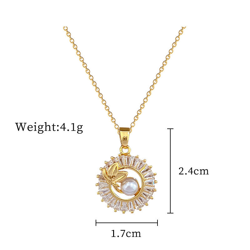 Square Full Diamond Personalized Necklace