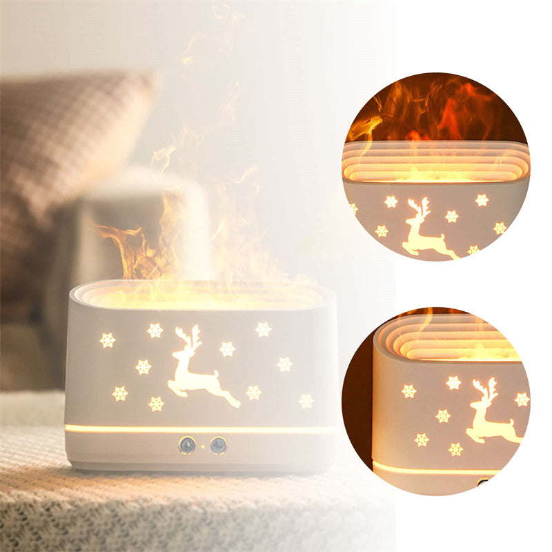 Atmosphere Lamp Christmas Flame Humidifier